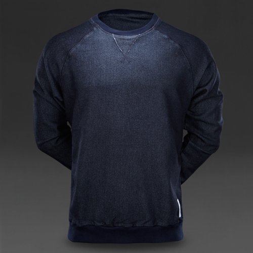 Adidas Originals Denim FT Crew Indigo Denim for Men
